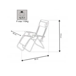 Poltrona Sdraio Cosma Comfort -Offerta economica Brunner poltrona comfort cosma alto grado di comfort struttura pieghevole 2