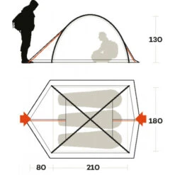 Ferrino Tenda Kalahari 3 -Offerta economica Brunner tenda ferrino kalahari 3 due ingressi areata comoda vacanze mare 3